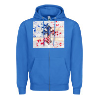 True Royal 4th of july flag cross Zipper Hoodie - TumblerDesignByShophia