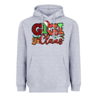 Heather Grey Gigi claus christmas mother's day Heavyweight Hoodie - HowdyJamesFarm