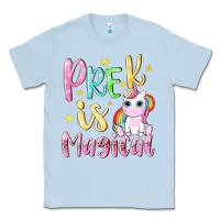 Dusty Blue pre k is magical Classic Tee - NancyCooperArtShop