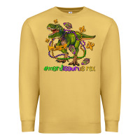 Antique Gold mardi saurus rex olivia Premium Sweatshirt - OliviaCreatesArt