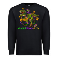 Black mardi saurus rex olivia Premium Sweatshirt - OliviaCreatesArt