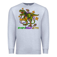 Heather Grey mardi saurus rex olivia Premium Sweatshirt - OliviaCreatesArt