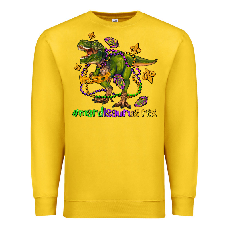 Mardi Saurus Rex Olivia Premium Sweatshirt by OliviaCreatesArt | Teevron