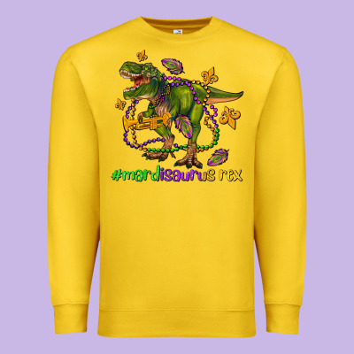 Mardi Saurus Rex Olivia Premium Sweatshirt Designed By Oliviacreatesart