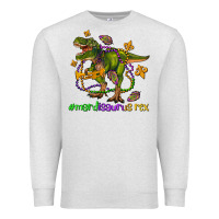 Oatmeal Heather mardi saurus rex olivia Premium Sweatshirt - OliviaCreatesArt