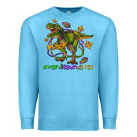 Ocean Blue mardi saurus rex olivia Premium Sweatshirt - OliviaCreatesArt