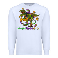 White mardi saurus rex olivia Premium Sweatshirt - OliviaCreatesArt
