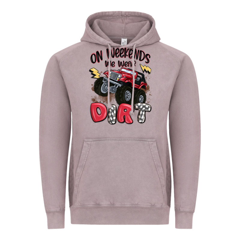 On Weekends We Wear Dirt Vintage Hoodie by MaliasSmallBusiness | Teevron
