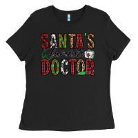 Black santa's favorite doctor Ladies Tee - Jasminsmagicworld
