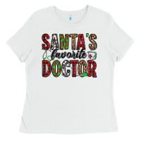 White santa's favorite doctor Ladies Tee - Jasminsmagicworld