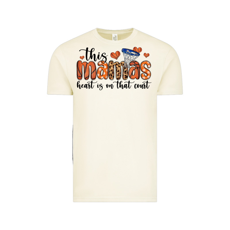 This Mamas Heart Is On That Court Vintage Tee by MaliasSmallBusiness | Teevron