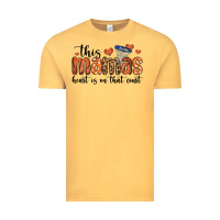 Vintage Mustard this mamas heart is on that court Vintage Tee - MaliasSmallBusiness