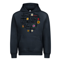 Navy Mother Urban Hoodie - CowhideDigitalArt