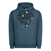 Pigment Midnight Navy Mother Urban Hoodie - CowhideDigitalArt