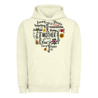 Pigment Pistachio Mother Urban Hoodie - CowhideDigitalArt