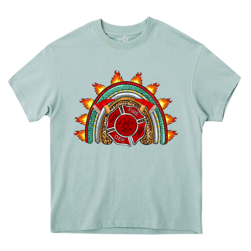 Firefighter Rainbow Heavy Core Tee by Artiststas | Teevron