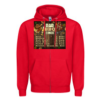 Red dad bbq timer Zipper Hoodie - TumblerDesignByShophia
