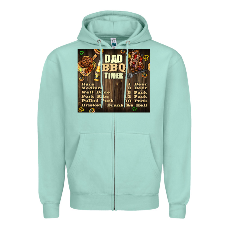 Dad Bbq Timer Zipper Hoodie by TumblerDesignByShophia | Teevron