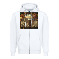White dad bbq timer Zipper Hoodie - TumblerDesignByShophia