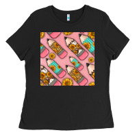Black western pencil seamless pattern Ladies Tee - BundleAndBundleShop