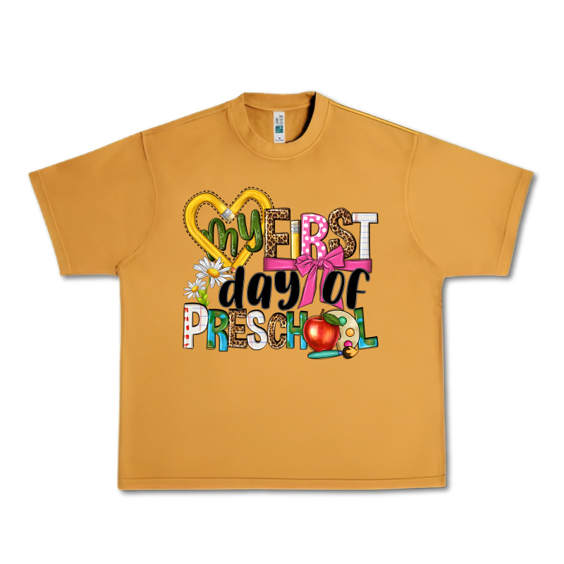 My First Day Of Preschool Urban Heavy Tee by NancyCooperArtShop | Teevron