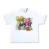 White my first day of preschool Urban Heavy Tee - NancyCooperArtShop