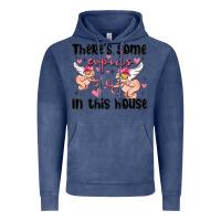 Vintage Denim there's some cupid's in this house Vintage Hoodie - MaliasSmallBusiness