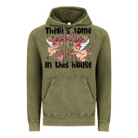 Vintage Olive there's some cupid's in this house Vintage Hoodie - MaliasSmallBusiness