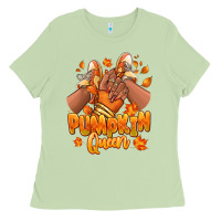 Matcha Pumpkin queen Fall black girl sneakers Ladies Tee - RanaPortraitStore