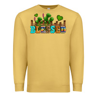 Antique Gold blessed olivia Premium Sweatshirt - OliviaCreatesArt