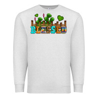 Oatmeal Heather blessed olivia Premium Sweatshirt - OliviaCreatesArt