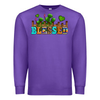 Purple blessed olivia Premium Sweatshirt - OliviaCreatesArt