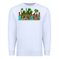 White blessed olivia Premium Sweatshirt - OliviaCreatesArt