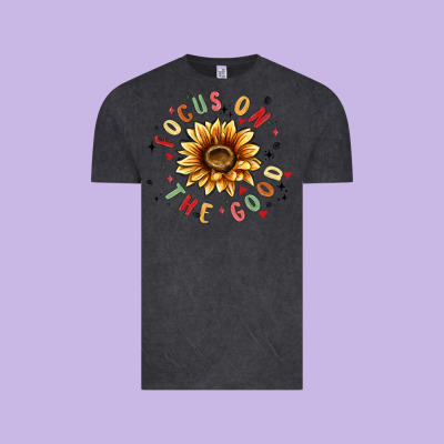 Focus On The Good Vintage Tee Designed By Maliassmallbusiness