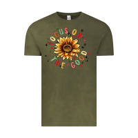 Vintage Olive focus on the good Vintage Tee - MaliasSmallBusiness