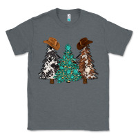 Charcoal Heather cowhide with gemstones trees Classic Tee - MaliasSmallBusiness