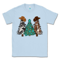 Dusty Blue cowhide with gemstones trees Classic Tee - MaliasSmallBusiness
