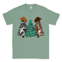 Sage cowhide with gemstones trees Classic Tee - MaliasSmallBusiness