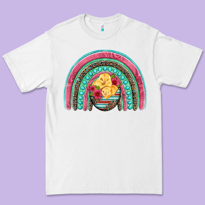 Hatched Egg Easter Chicks Rainbow Premium Tee Designed By Artiststas
