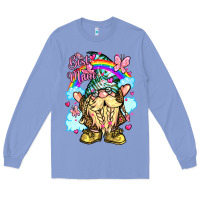 Colony Blue best mom gnome rainbow clouds butterfly glitter Long Sleeve Tee - LillyAllenDesigns