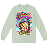Matcha best mom gnome rainbow clouds butterfly glitter Long Sleeve Tee - LillyAllenDesigns