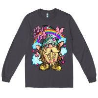 Smoke best mom gnome rainbow clouds butterfly glitter Long Sleeve Tee - LillyAllenDesigns