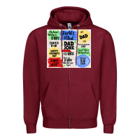 Burgundy dad joke loading Zipper Hoodie - TumblerDesignByShophia