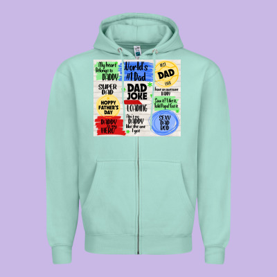 Dad Joke Loading Zipper Hoodie Designed By Tumblerdesignbyshophia