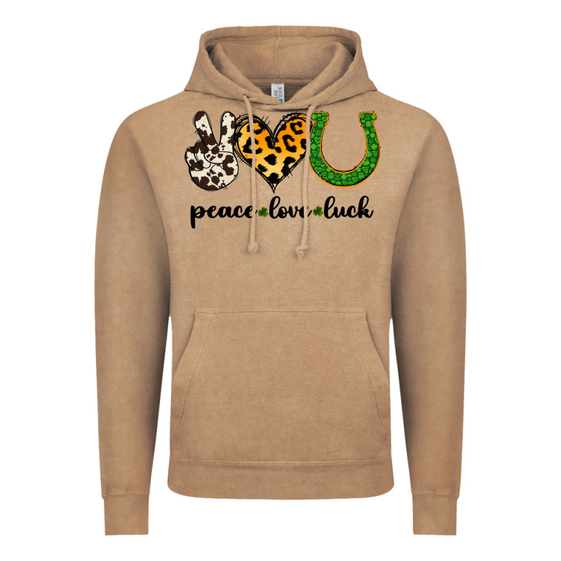 Peace Love Luck Vintage Hoodie by Jasminsmagicworld | Teevron