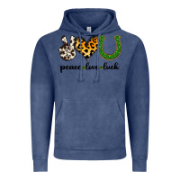 Vintage Denim Peace Love Luck Vintage Hoodie - Jasminsmagicworld