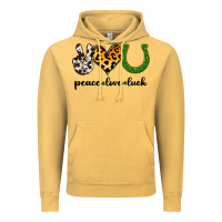 Vintage Mustard Peace Love Luck Vintage Hoodie - Jasminsmagicworld