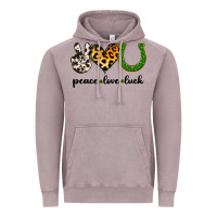 Vintage Zinc Peace Love Luck Vintage Hoodie - Jasminsmagicworld