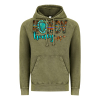 Vintage Olive western howdy honey arrow gemstone Vintage Hoodie - NancyCooperArtShop