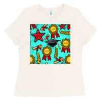 Bone graduation seamless pattern Ladies Tee - BundleAndBundleShop